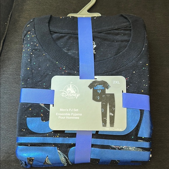Disney Star Wars Men's PJ Set - Black and Blue - Picture 1 of 3